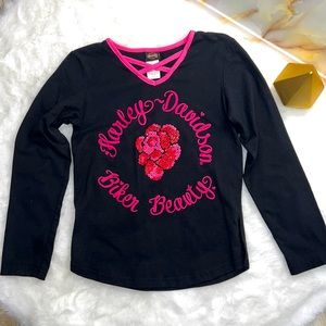 Girls Harley Davison shirt